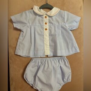 Petit Ami pumpkin collar matching set